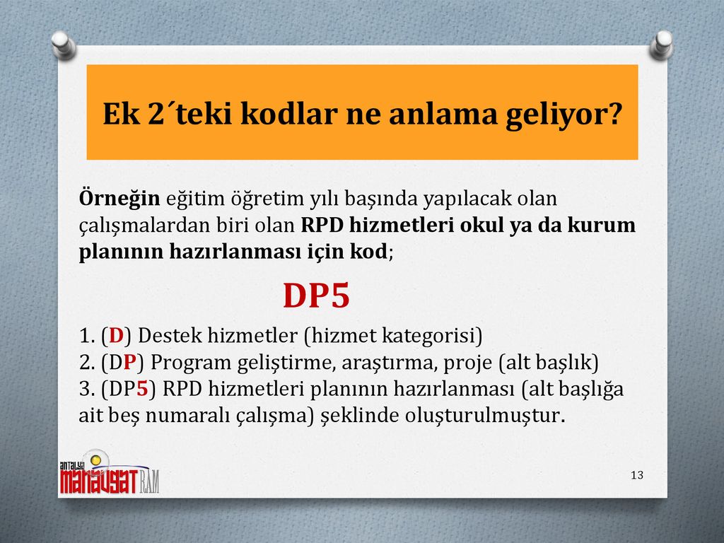 Derleme Düzenleme Manavgat RAM RPD Hizmetleri Bölümü ppt indir